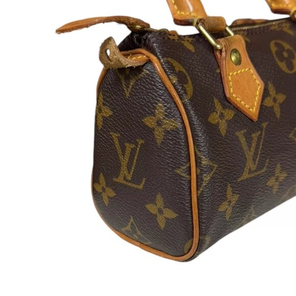LOUIS VUITTON Shoulder Bag M4154 Monogram canvas 2way Monogram Mini Speedy used - Picture 7 of 11